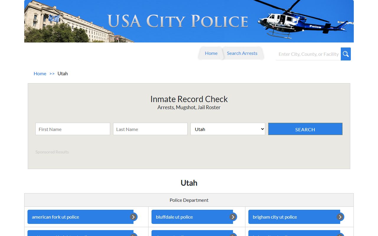 Lehi arrest information and 24 hour booking records