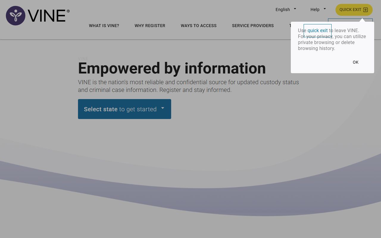 Duchesne County 24 hour booking VINELink custody tracking